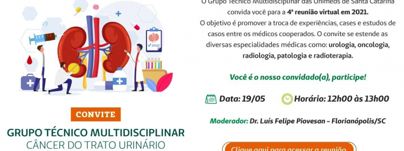 Dr. Luís Felipe modera discussão de casos no Grupo Técnico Multidisciplinar no Câncer do Trato Urinário